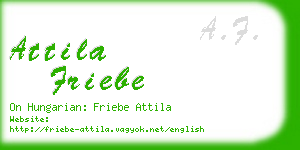 attila friebe business card